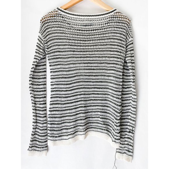 ALICE + OLIVIA ETHAN NOVELTY STRIPE SWEATER - Picture 6 of 11